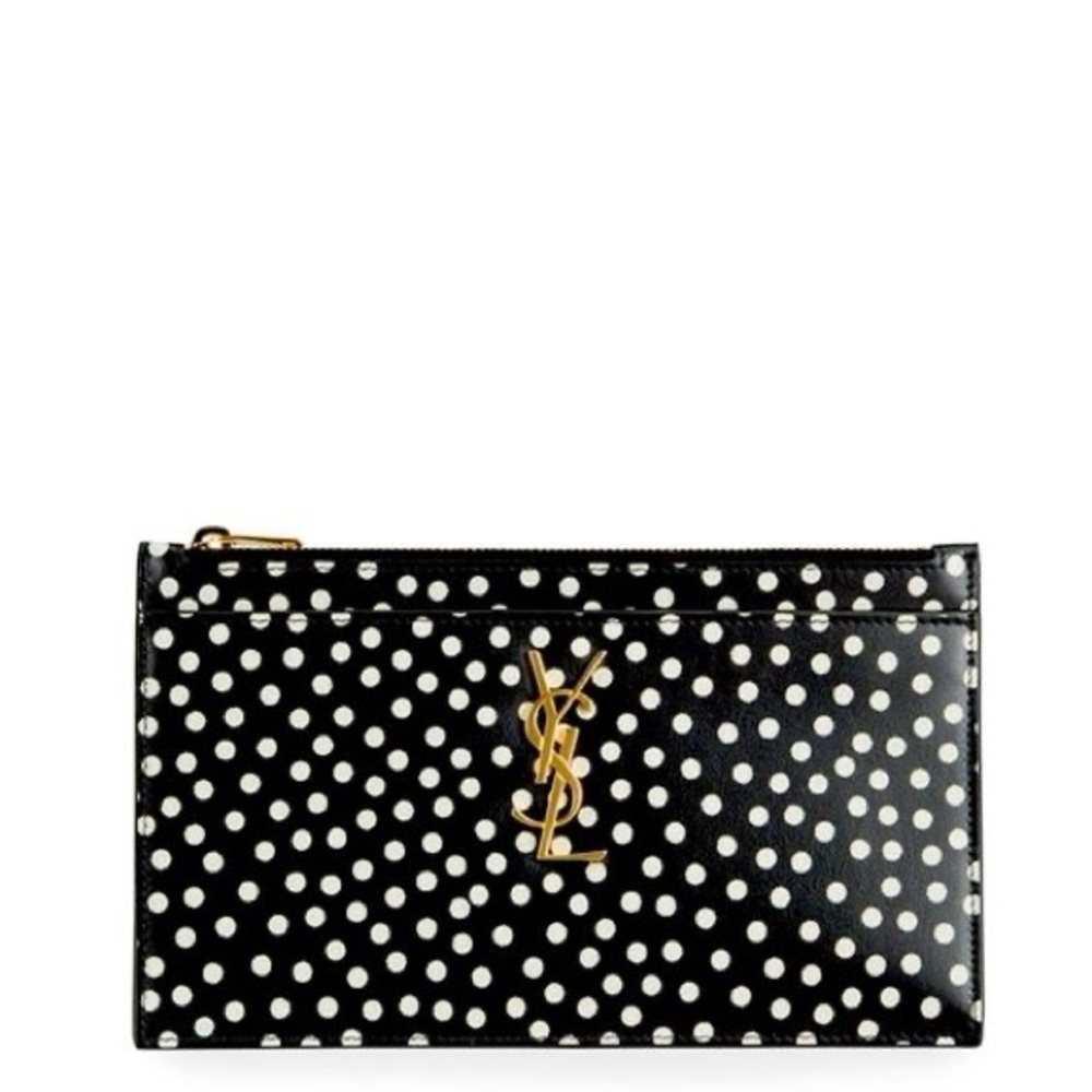 Yves Saint Laurent | Zip Top Bill Pouch Clutch Bag